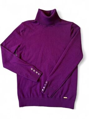 Tommy Hilfiger Purple Turtleneck Top